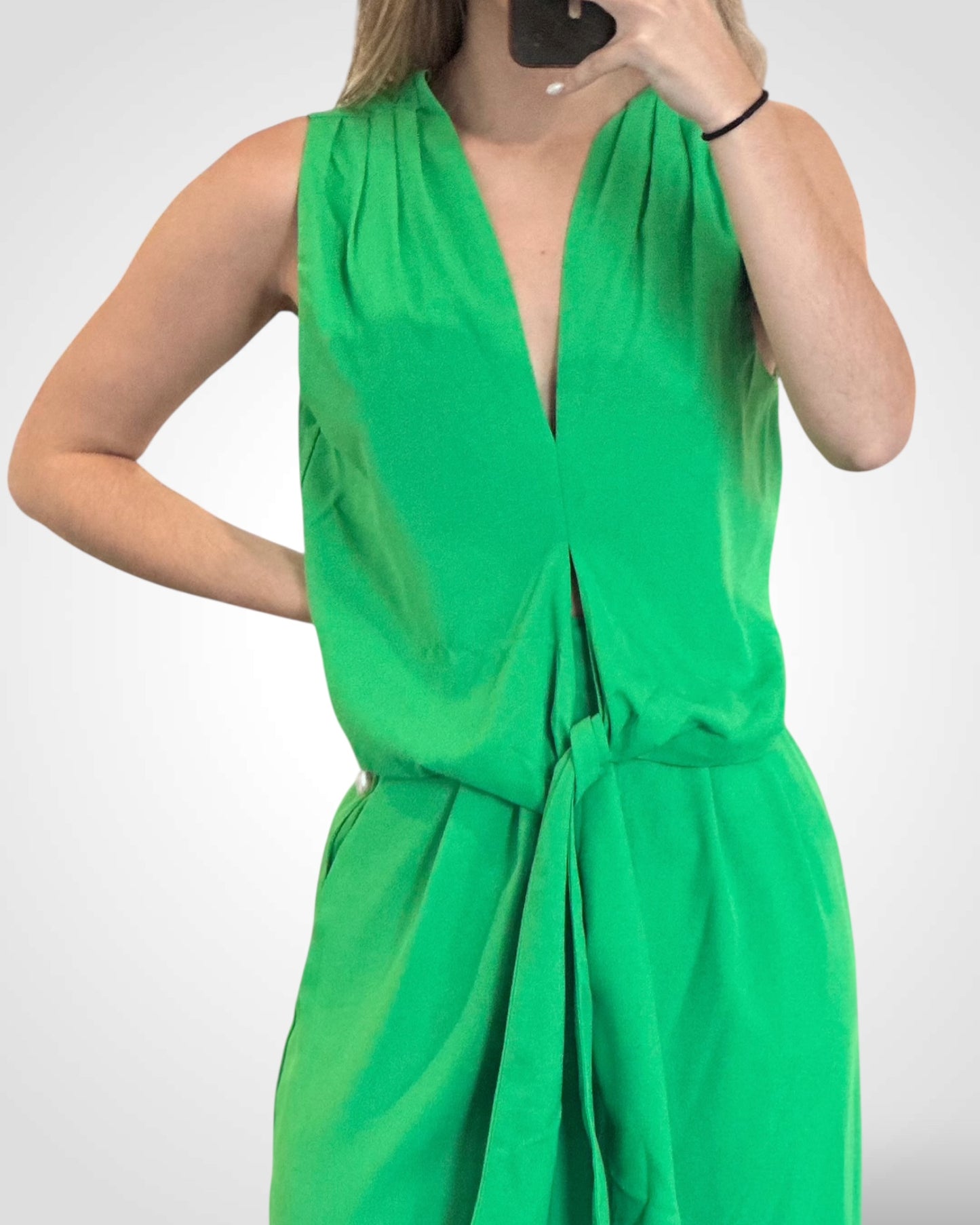 Front Tie Jumpsuit