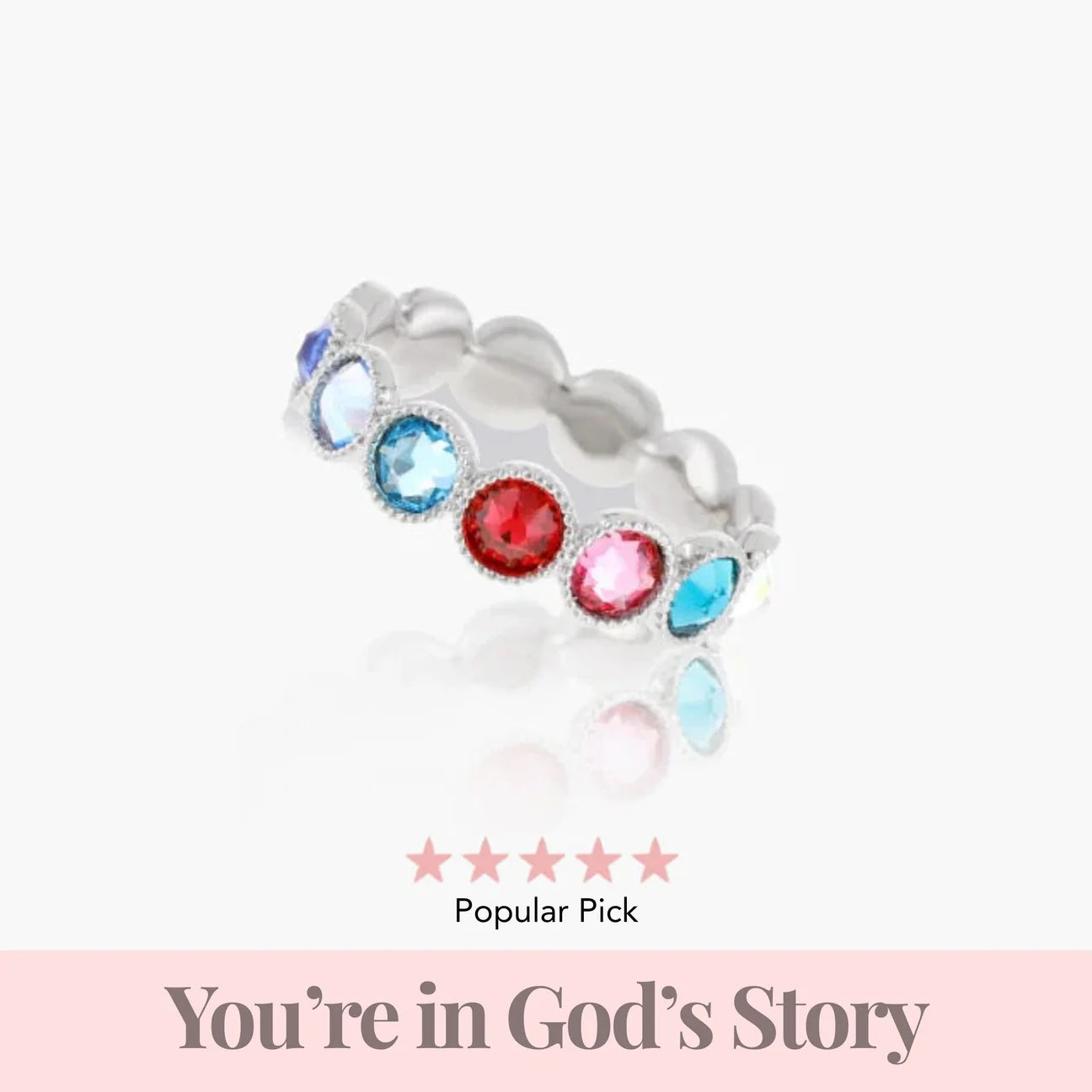 Promise of Love - Eternity Ring - in Multi Colors