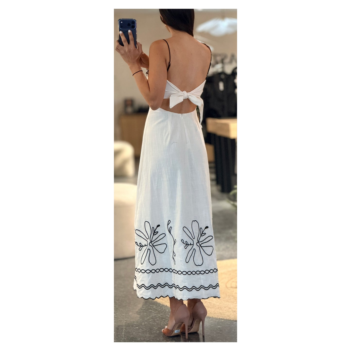 Oat Western Vibe Floral Maxi Dress