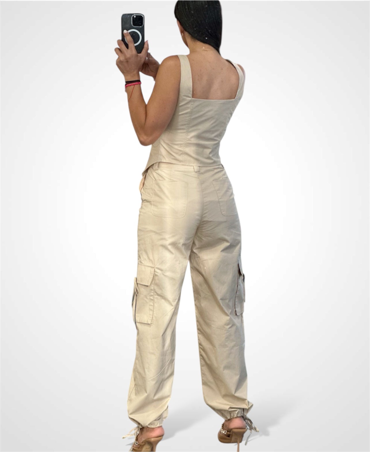 BUTTON FRONT BUSTIER TOP