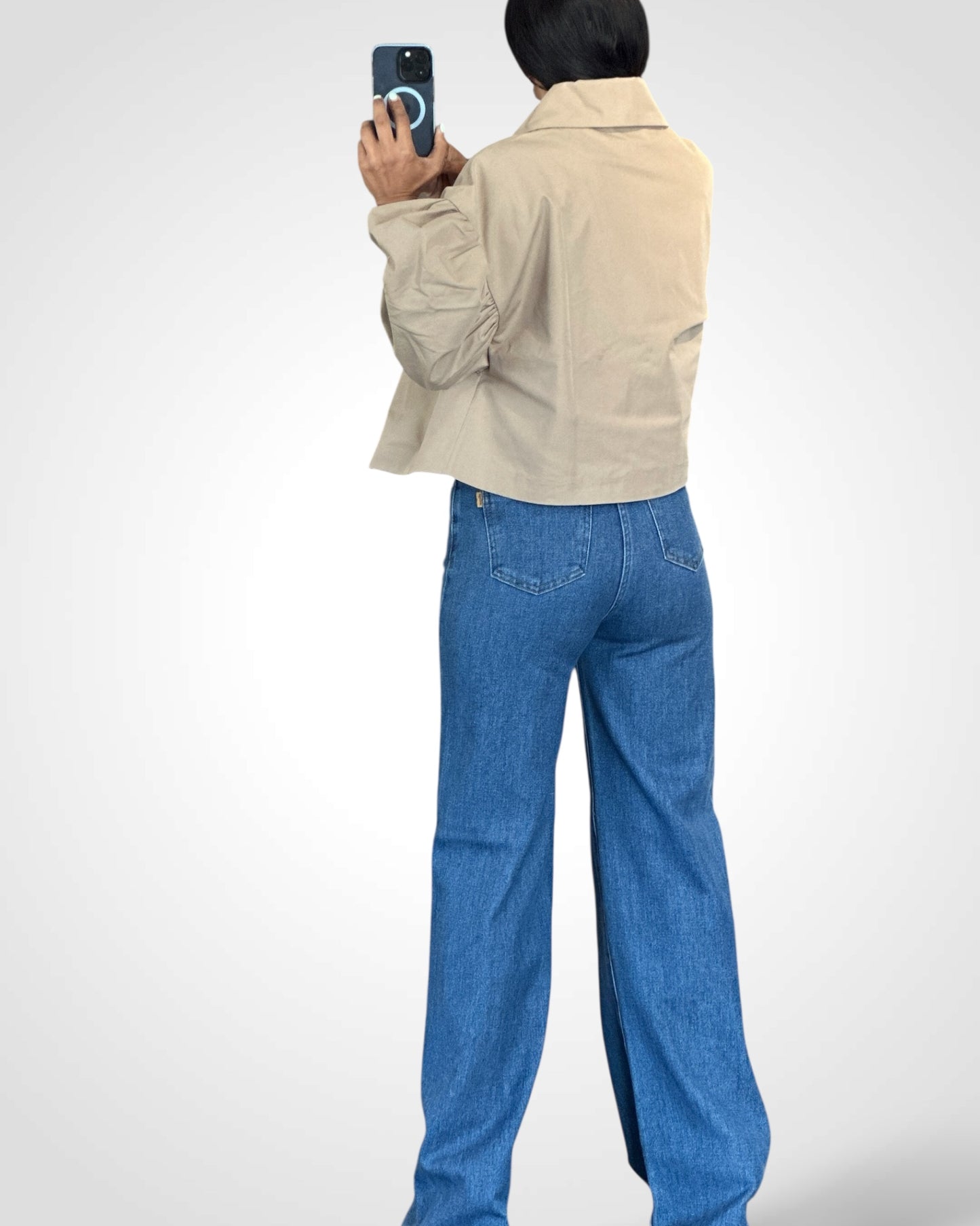 High-rise Wide Leg Jeans