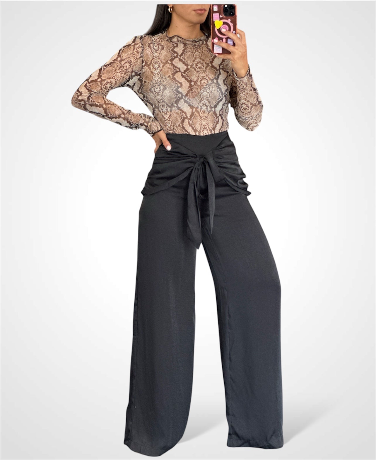 FRONT TIE PANTS