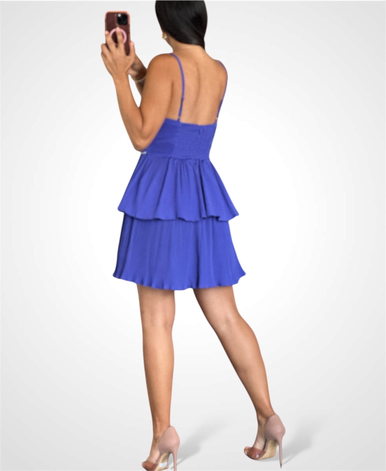 RUFFLE DETAIL DRESS