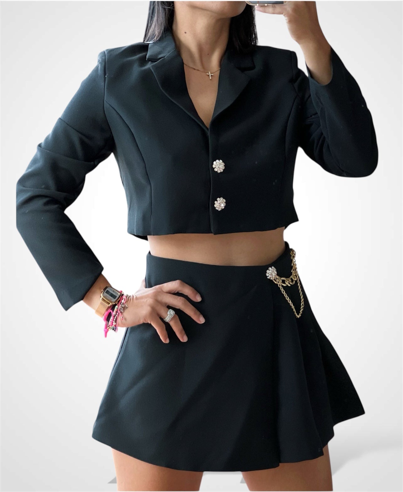 Black Short Blazer
