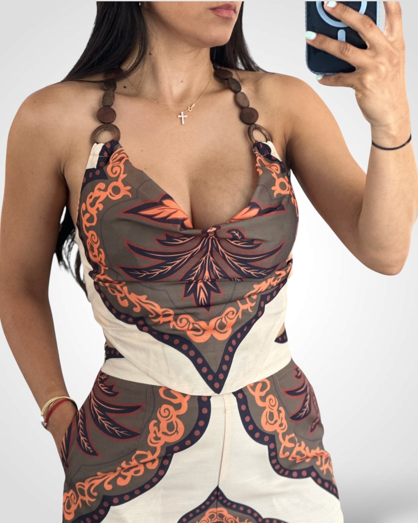 Multi Set Halter Wood Ring