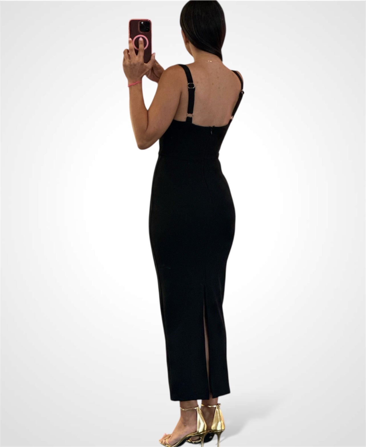 Shaped Bust Long Dress