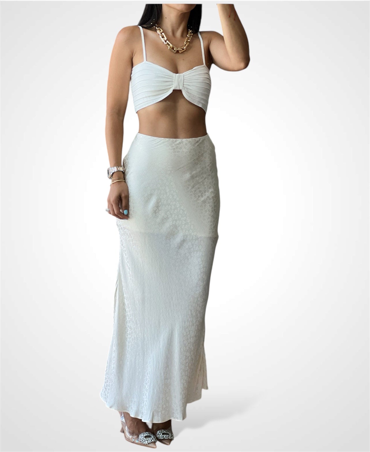 Cow Midi Skirt