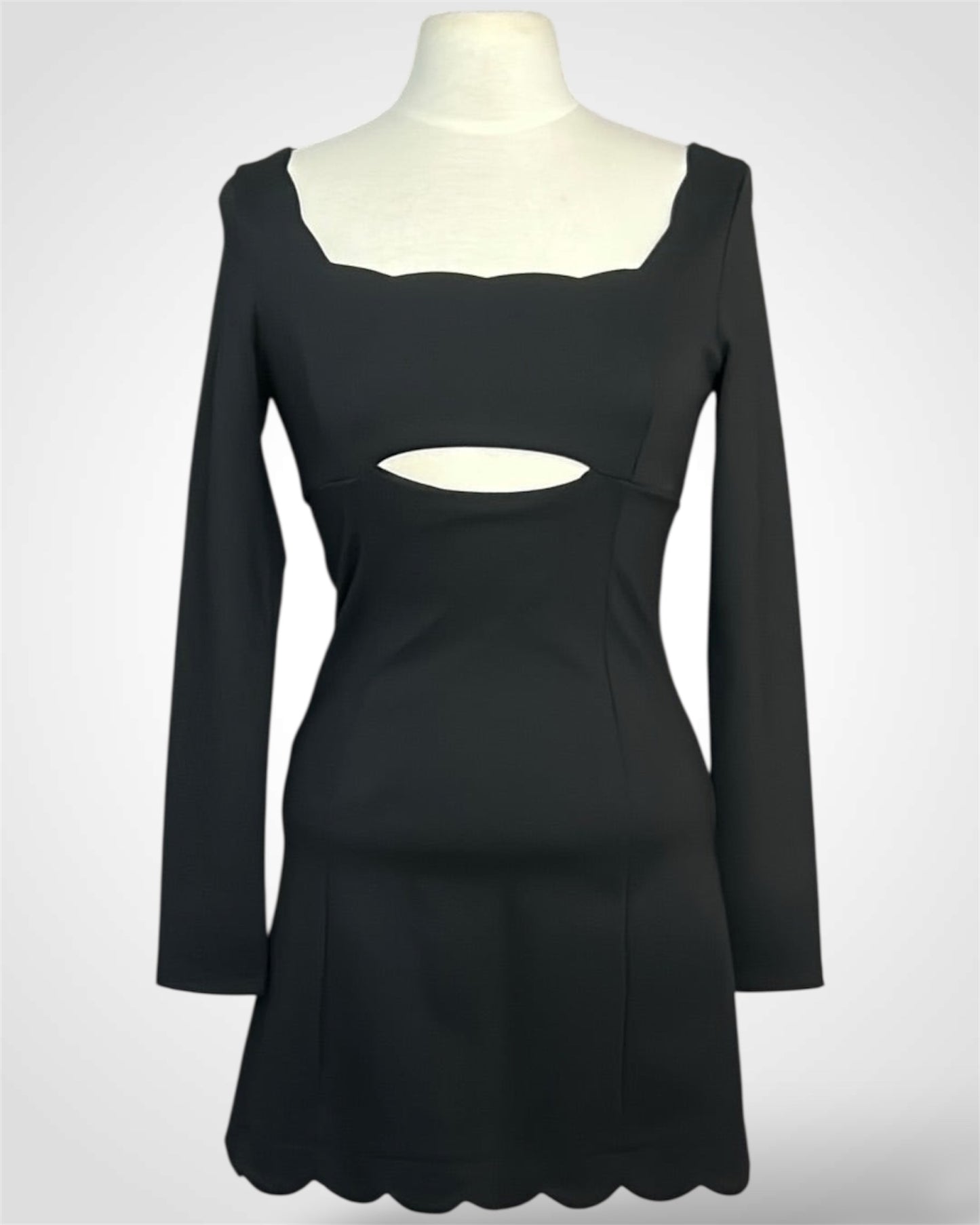 Knit Black Dress