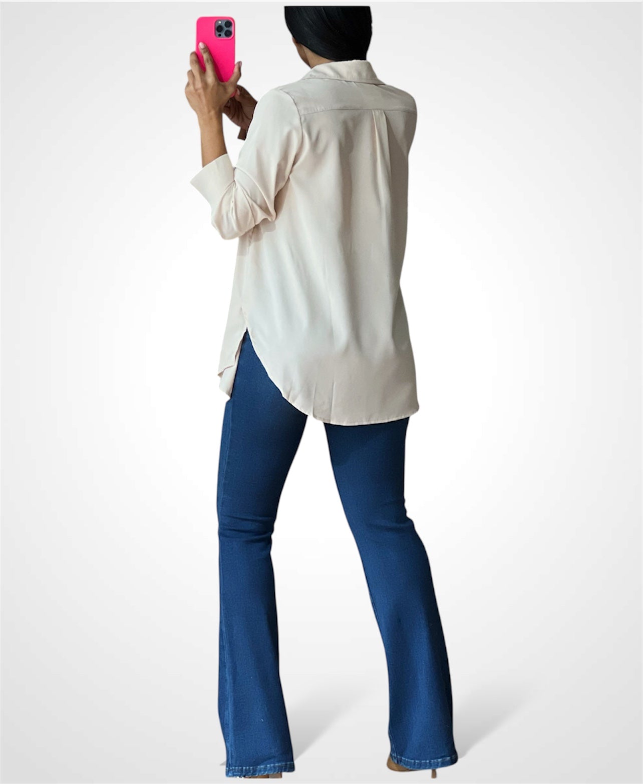 Bra Top And Button Shirt Set