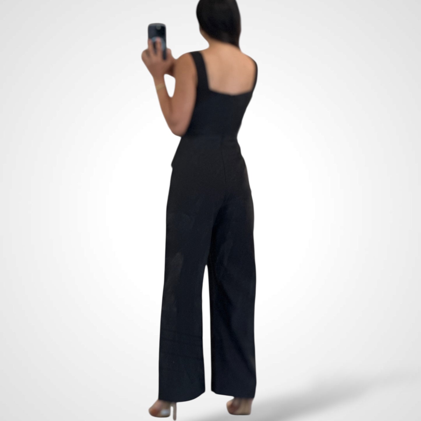 SJQ-Sleeveless Sweetheart Jumpsuit