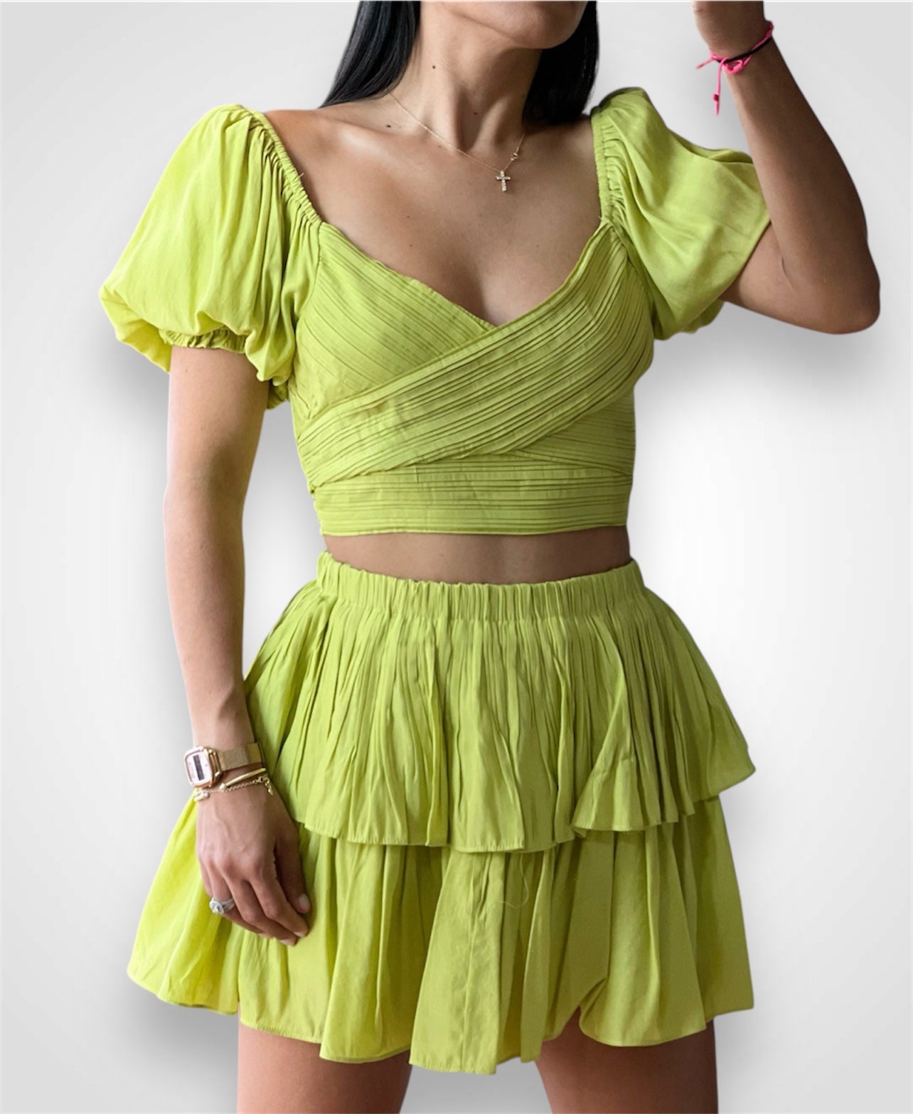 Lime Crop Top