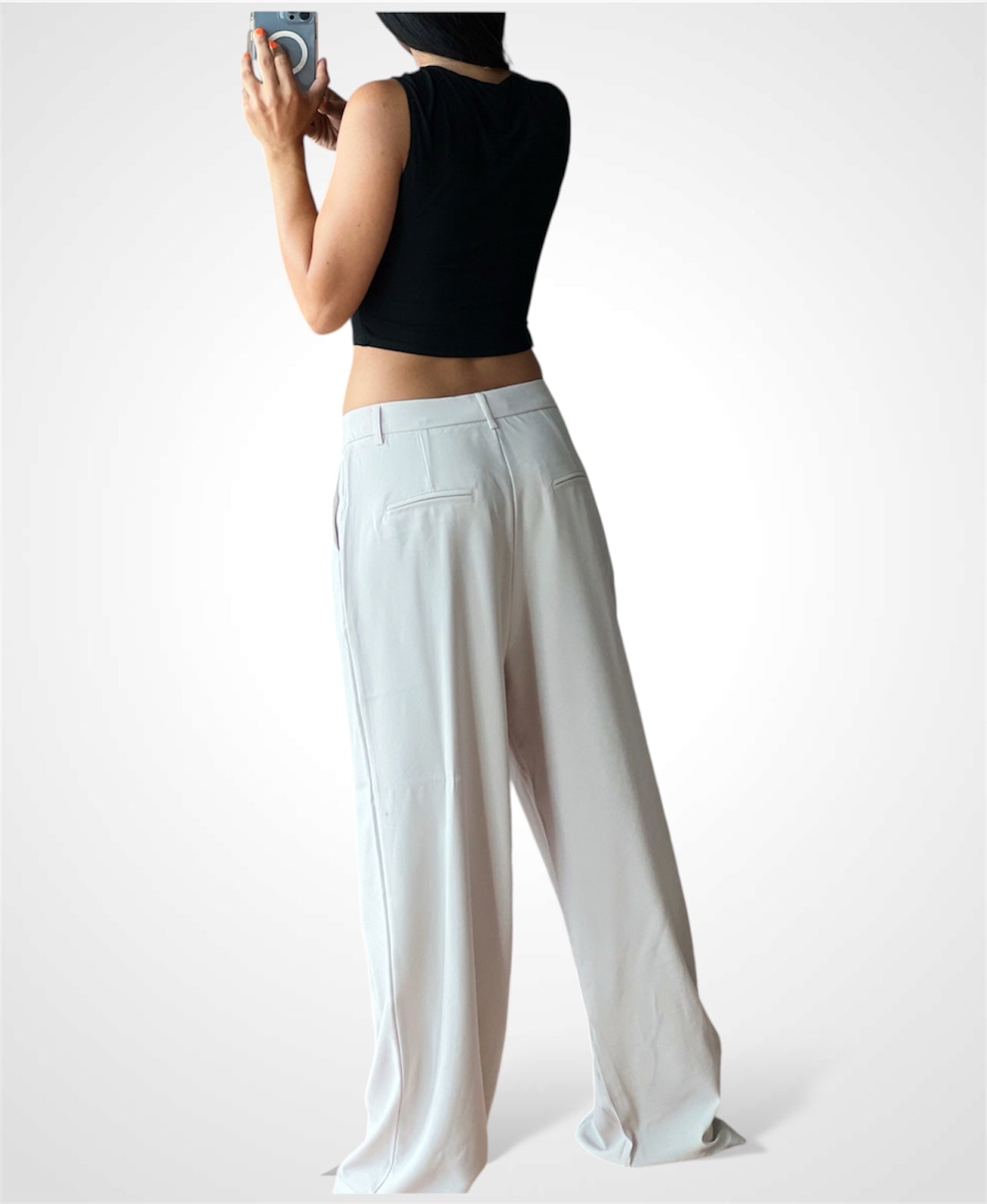 Ceous Black Crop Button