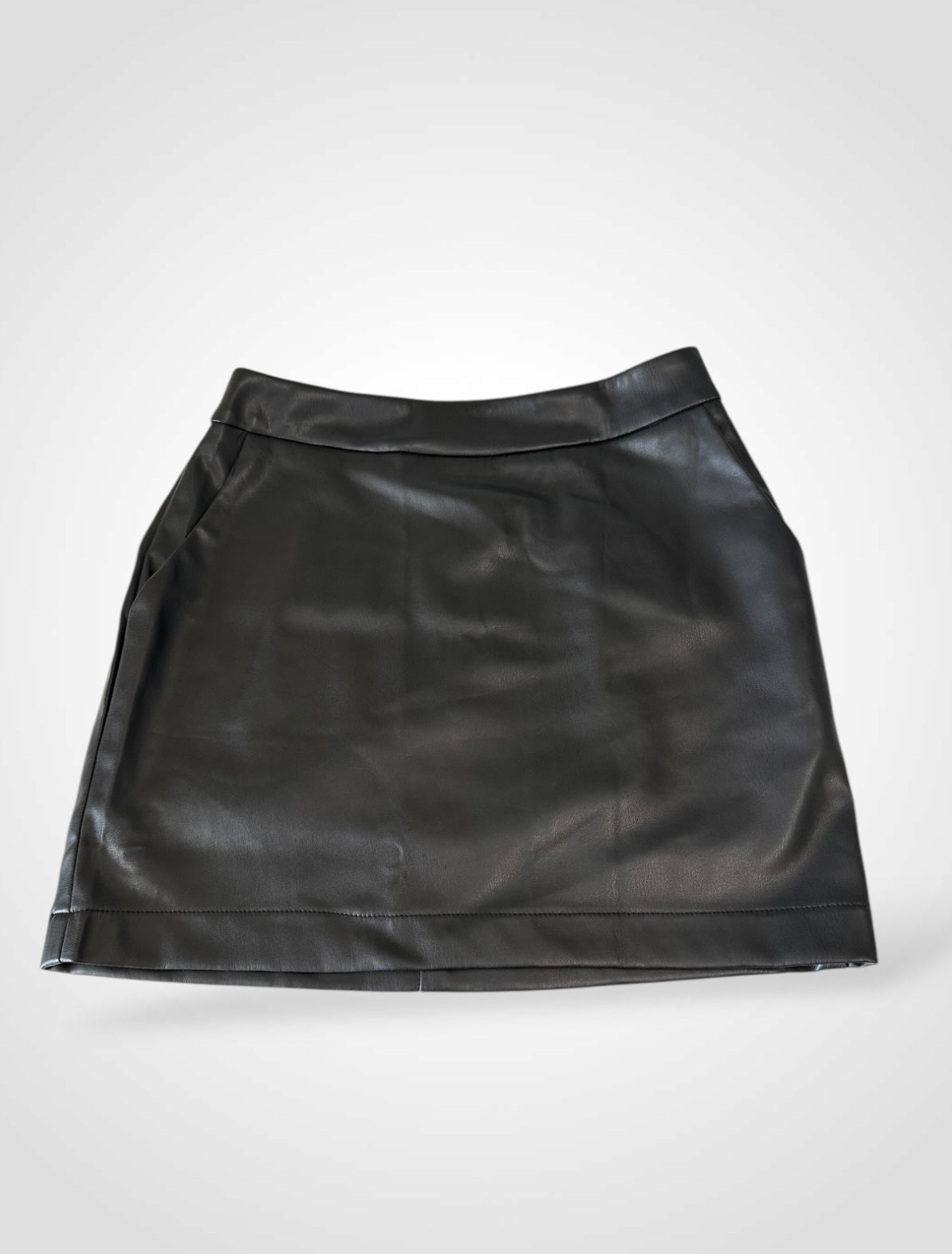 Black Leather Mini Skirt