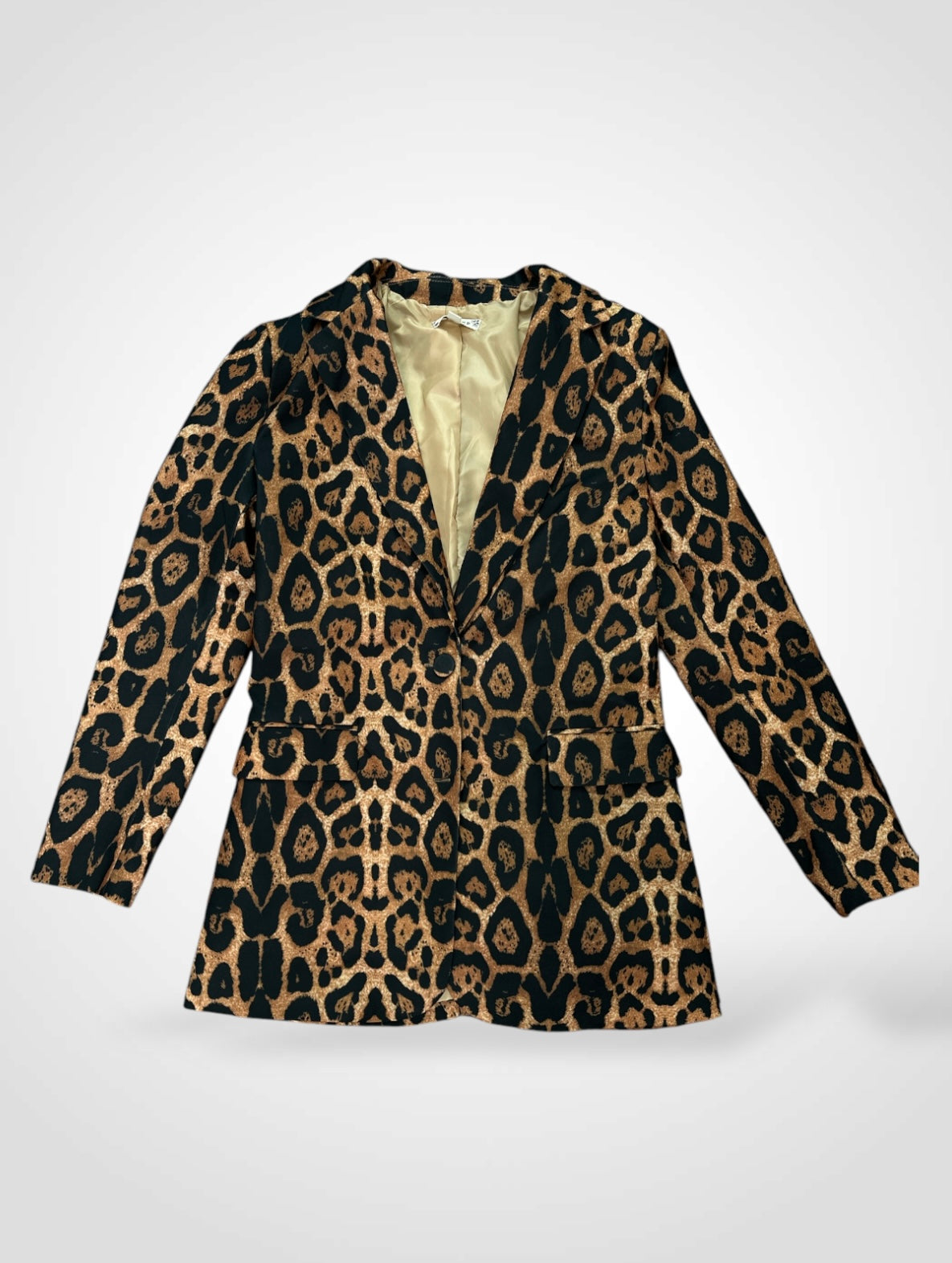 Pocket Belt Animal Print Pants