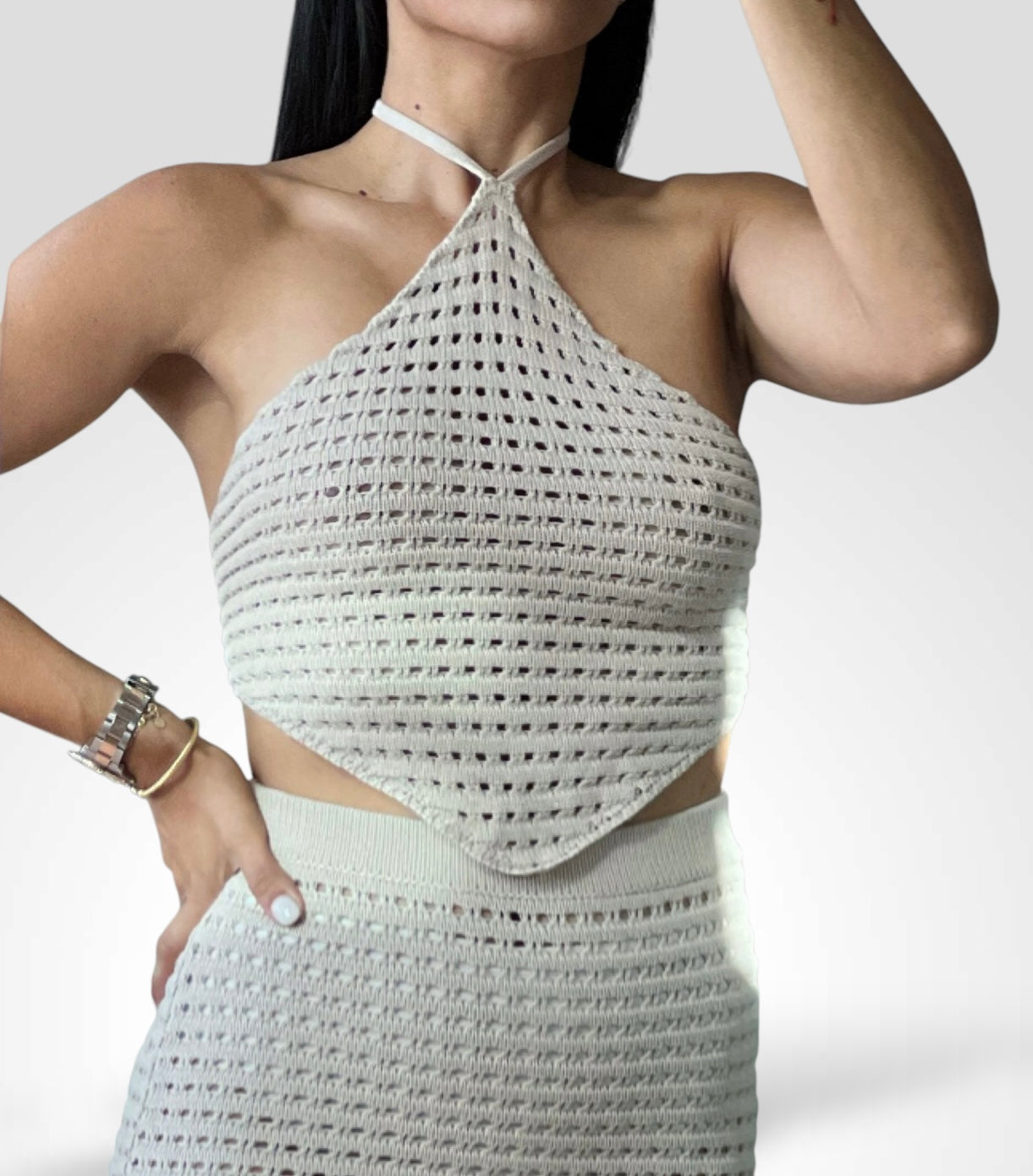 Crochet Halter Set