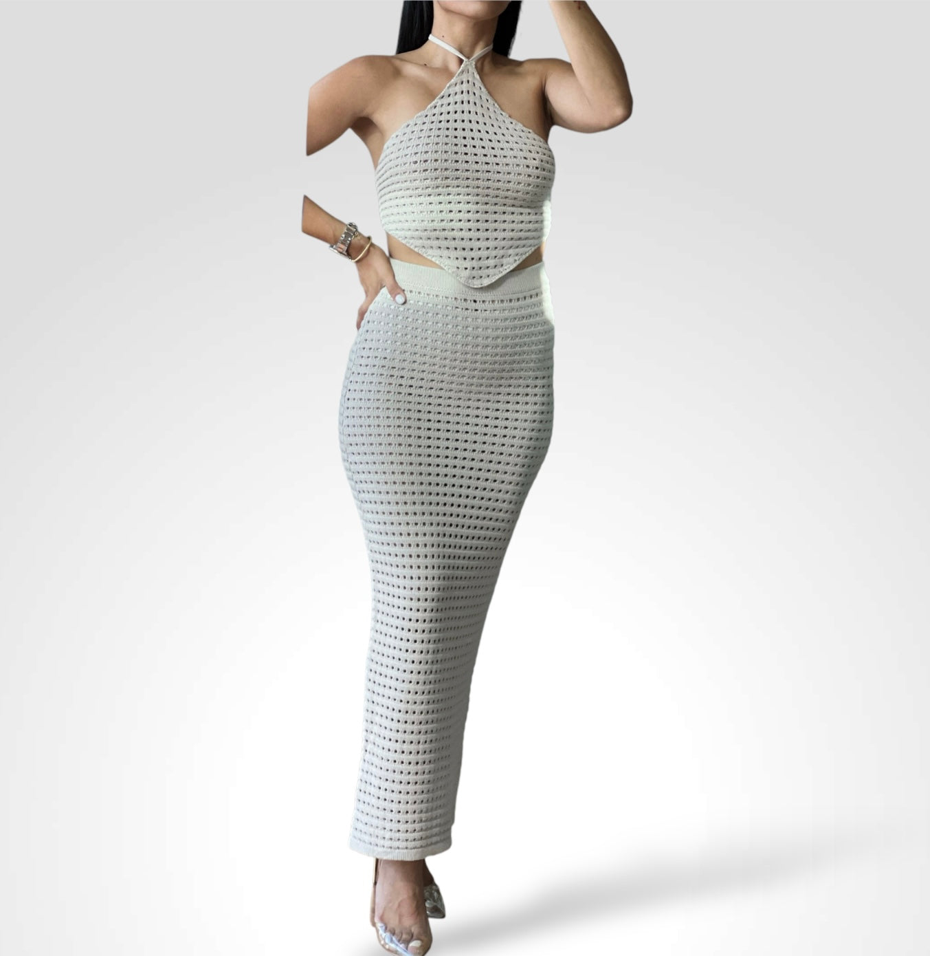 Crochet Halter Set