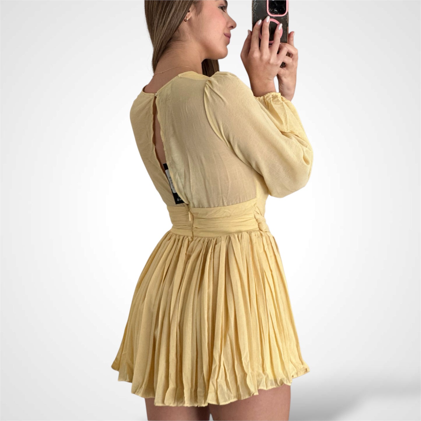 TWISTED FRONT PLEATED ROMPER