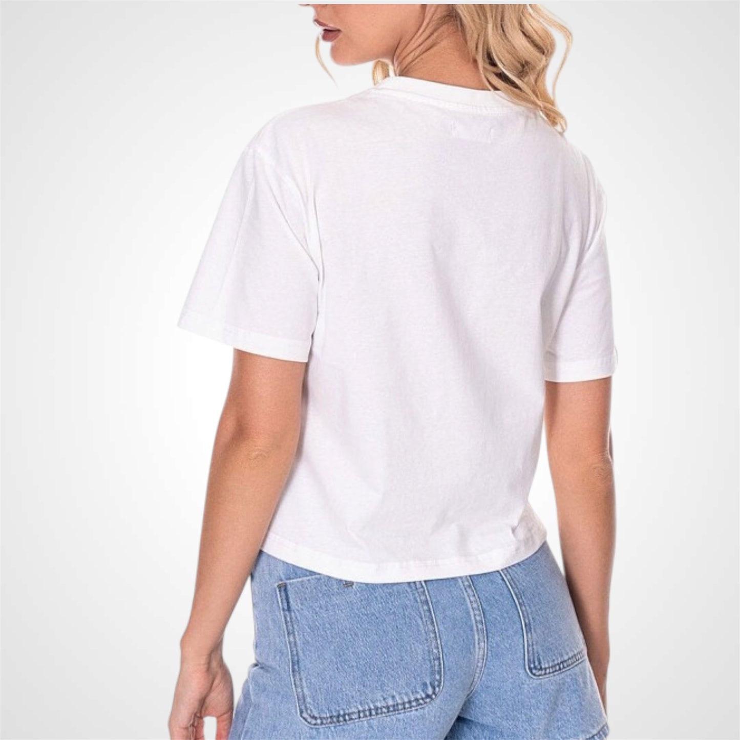 Short Sleeve Front Crochet Detailed T-shirt