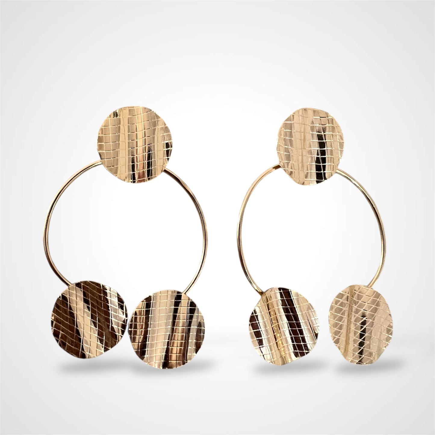 Circles Gold Earrings