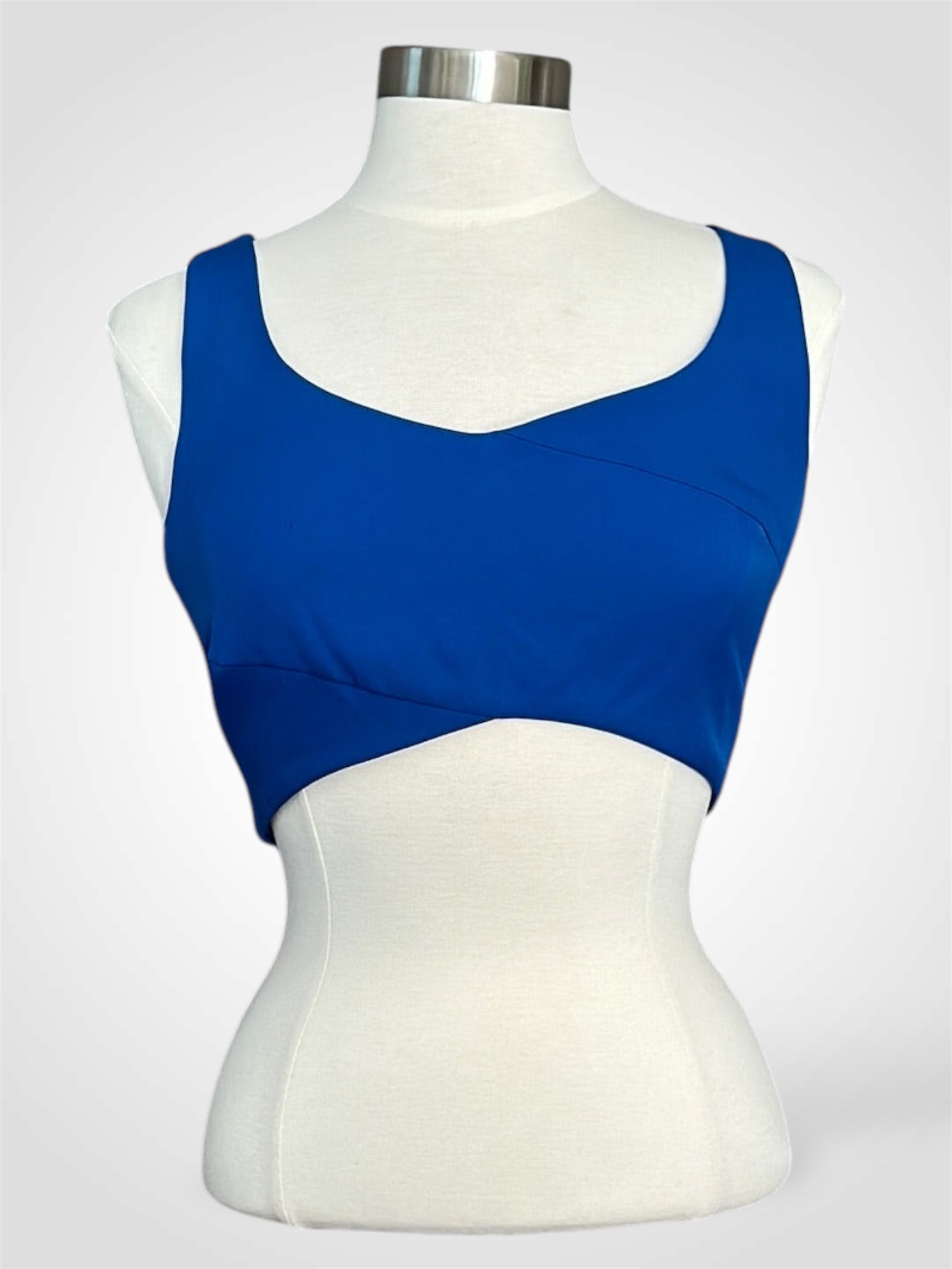 Blue Reckless Crop Top