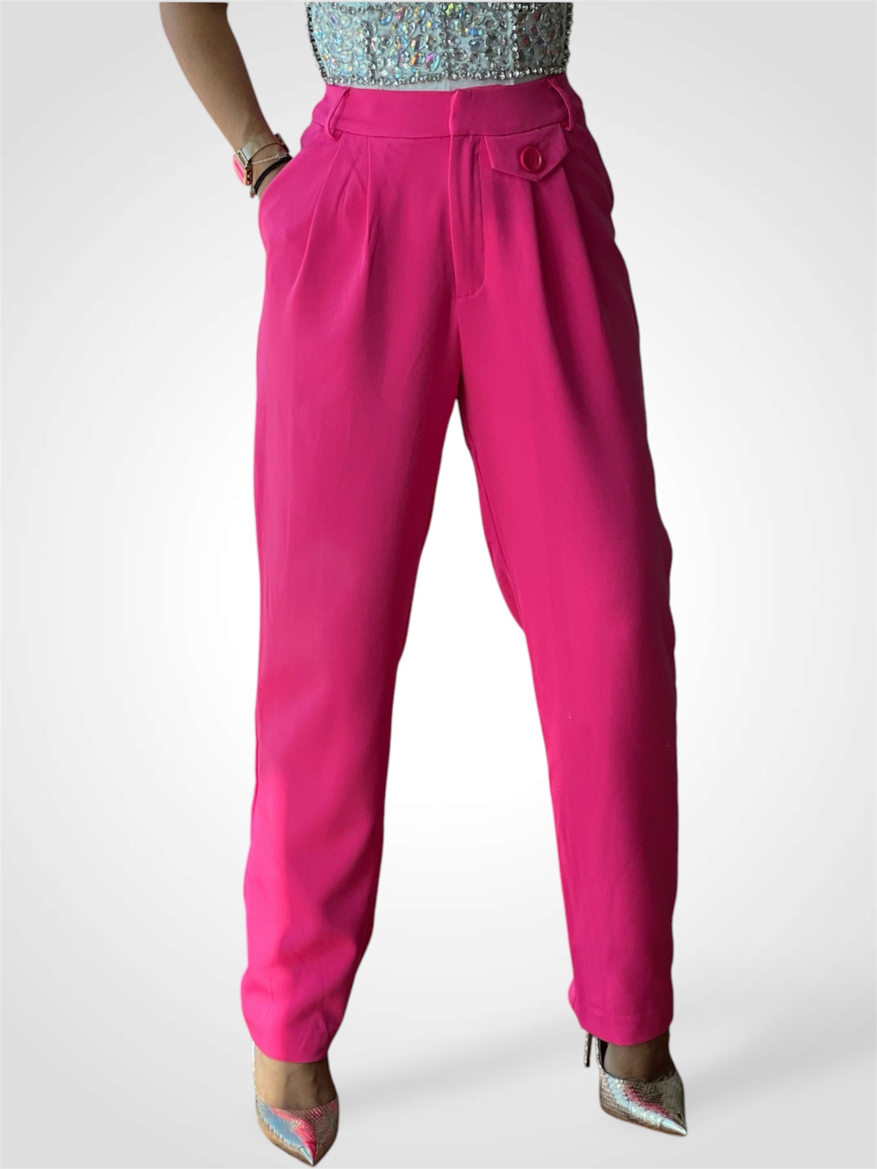 Bright Pink Pocket Pants