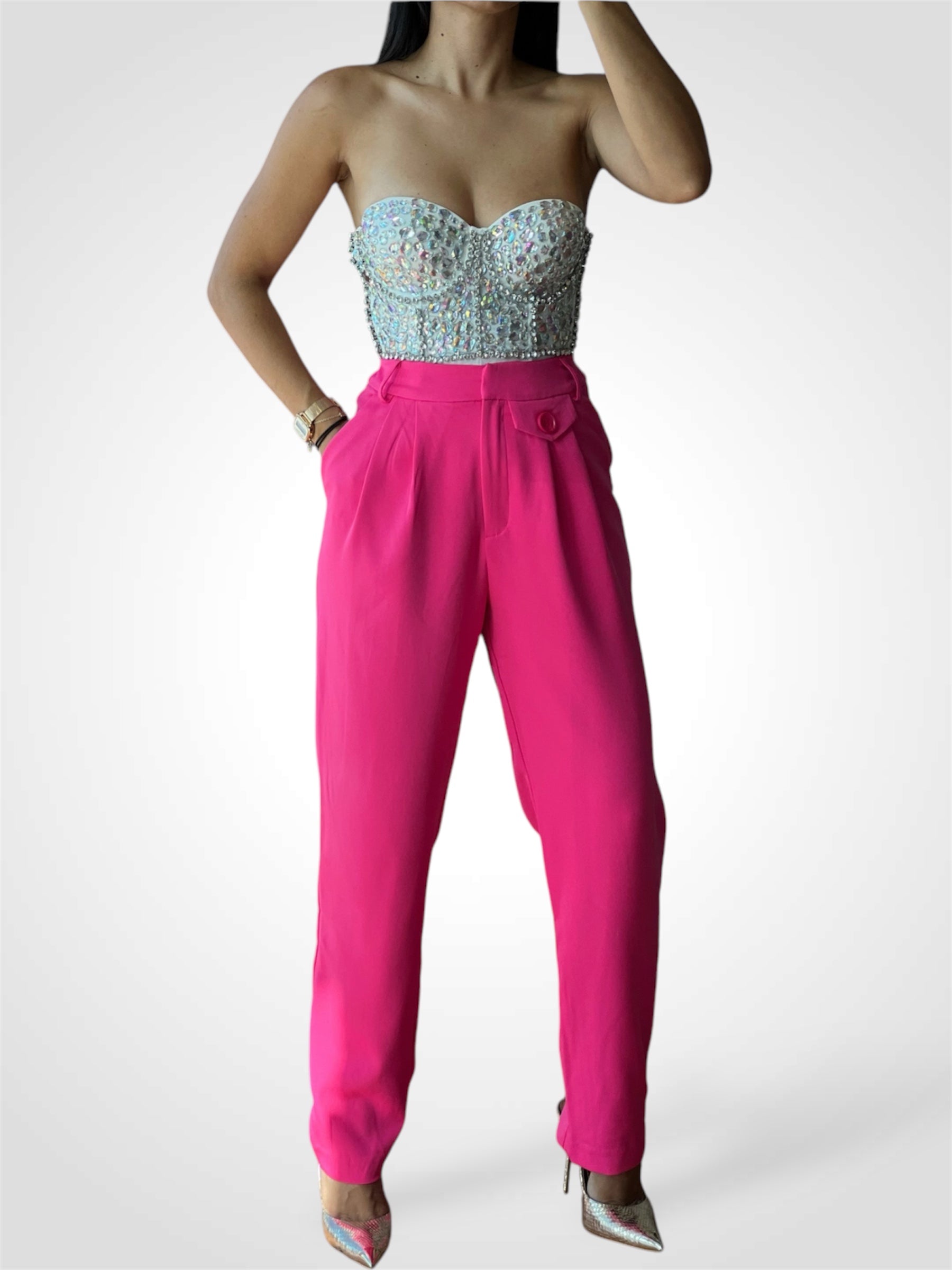 Bright Pink Pocket Pants