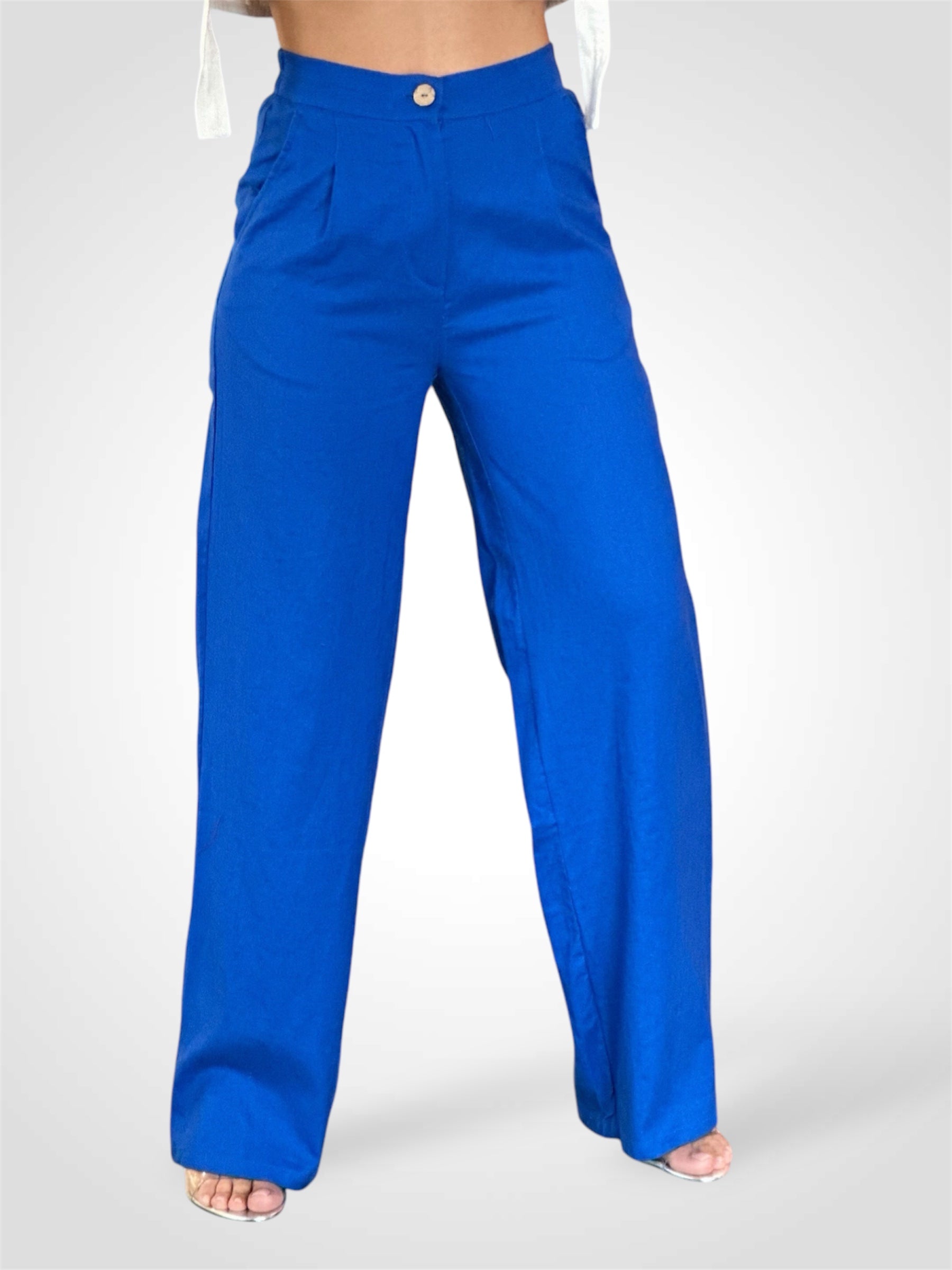 ROYAL LINEN FRONT CREASED PANTS