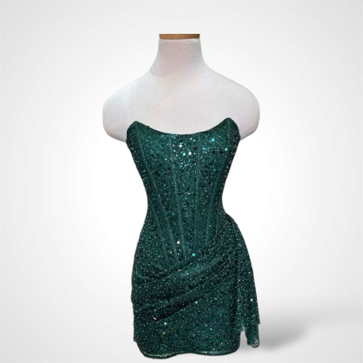 HUNTERGREEN SEQUIN MINI DRESS