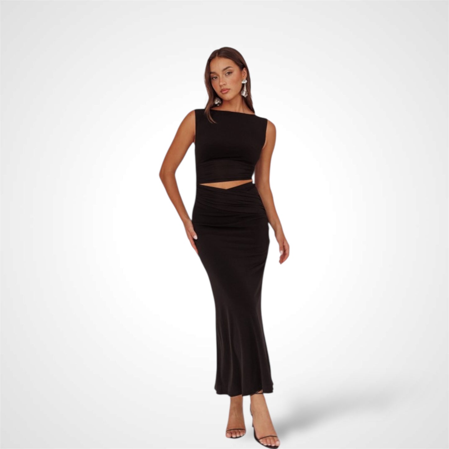 Crop Top Maxi Dress