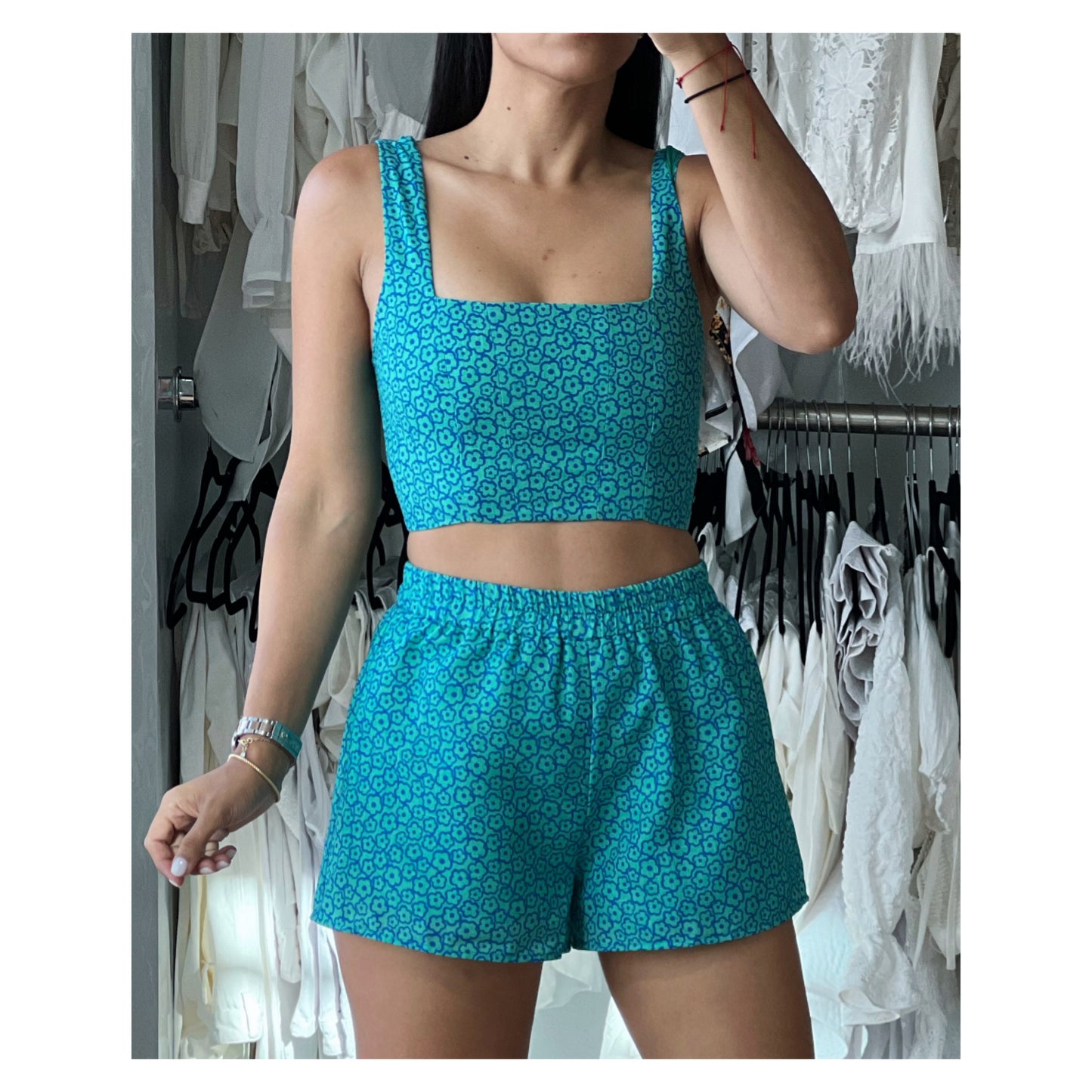 Jade Royal Flowy Shorts