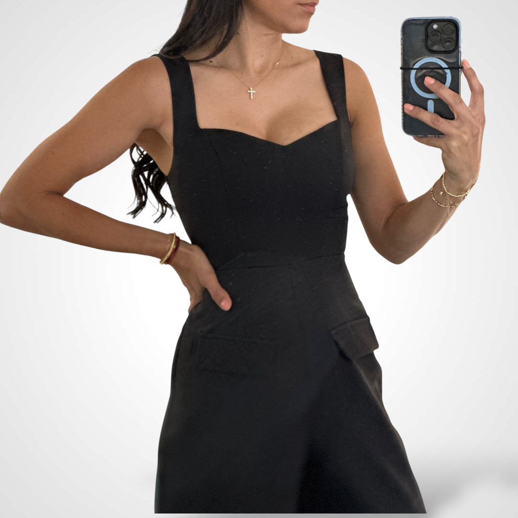 SJQ-Sleeveless Sweetheart Jumpsuit