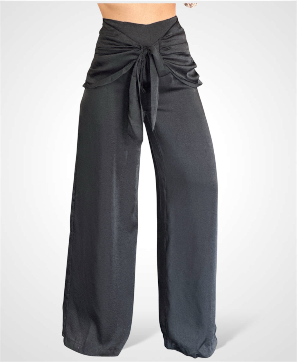 FRONT TIE PANTS