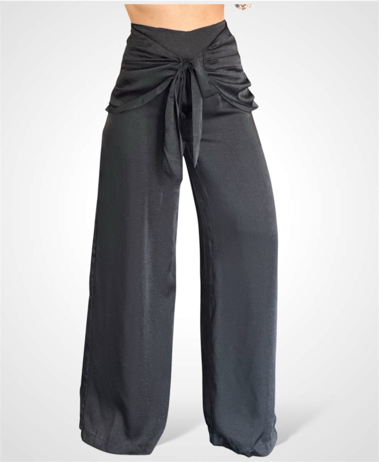 FRONT TIE PANTS•-1