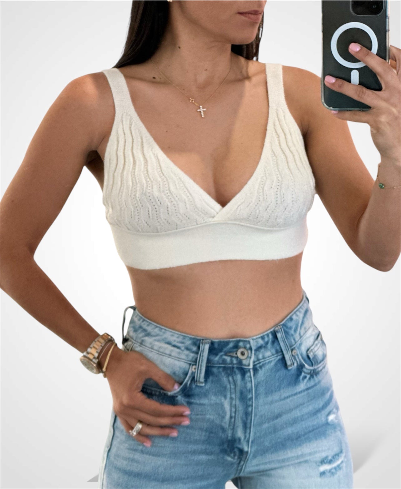 Camille Knitted Bra Top