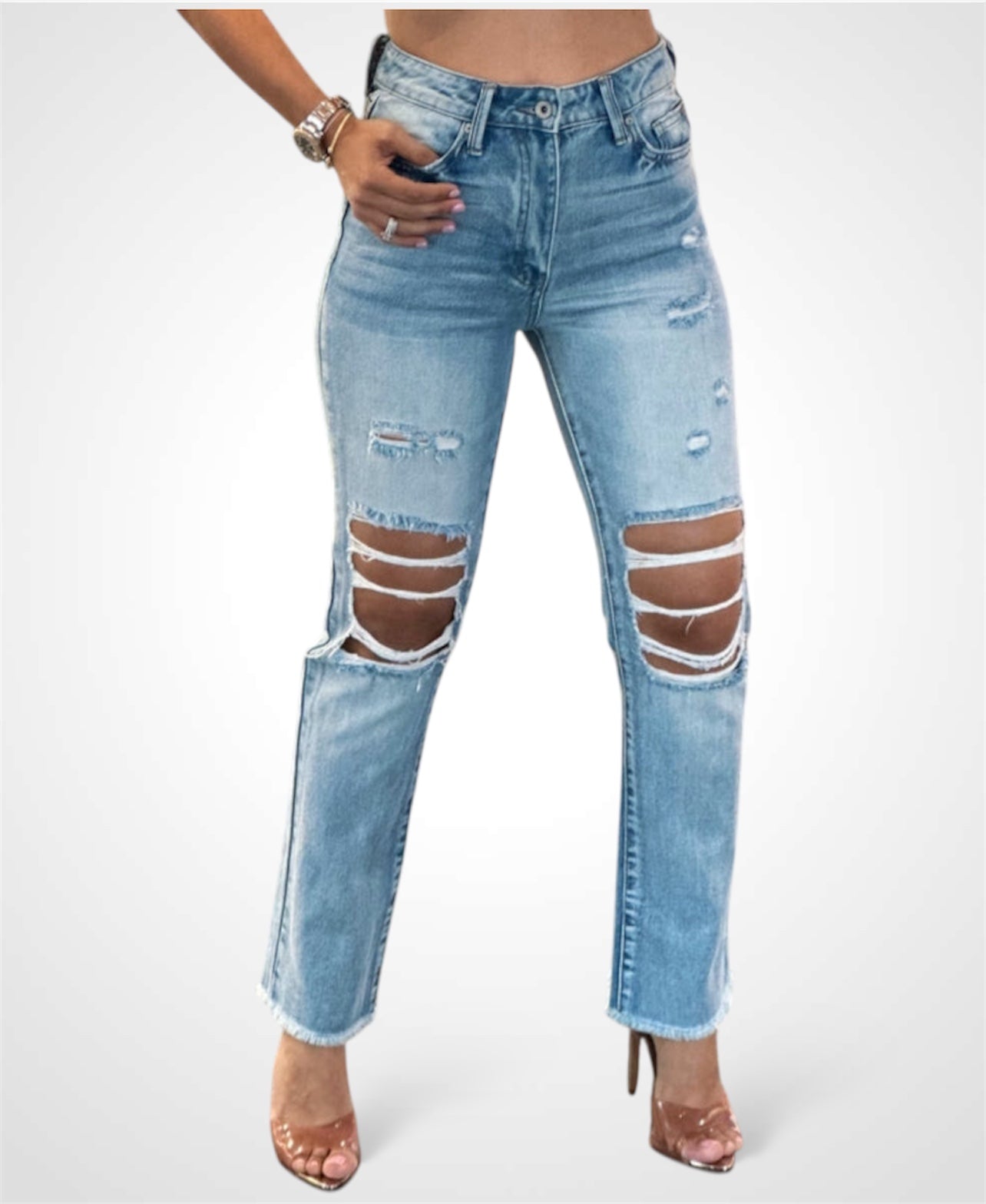 Médium Light Denim Jeans•