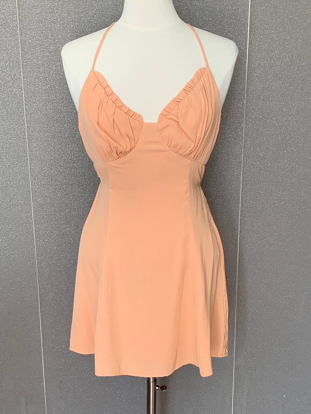 ORANGE SHORT DRESS•-1