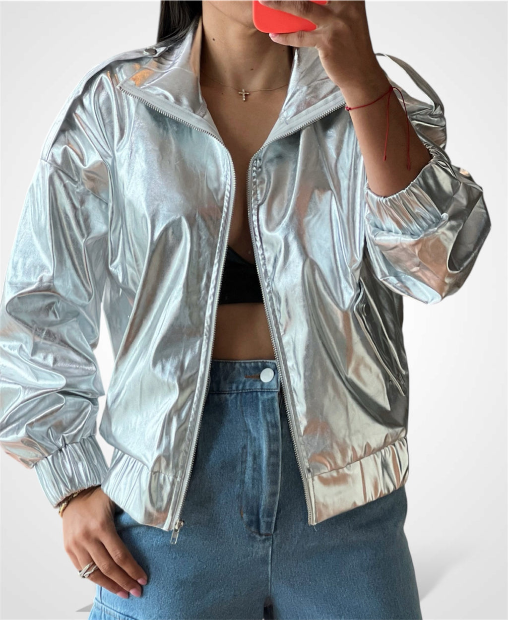 Glitter Bomber Jacket