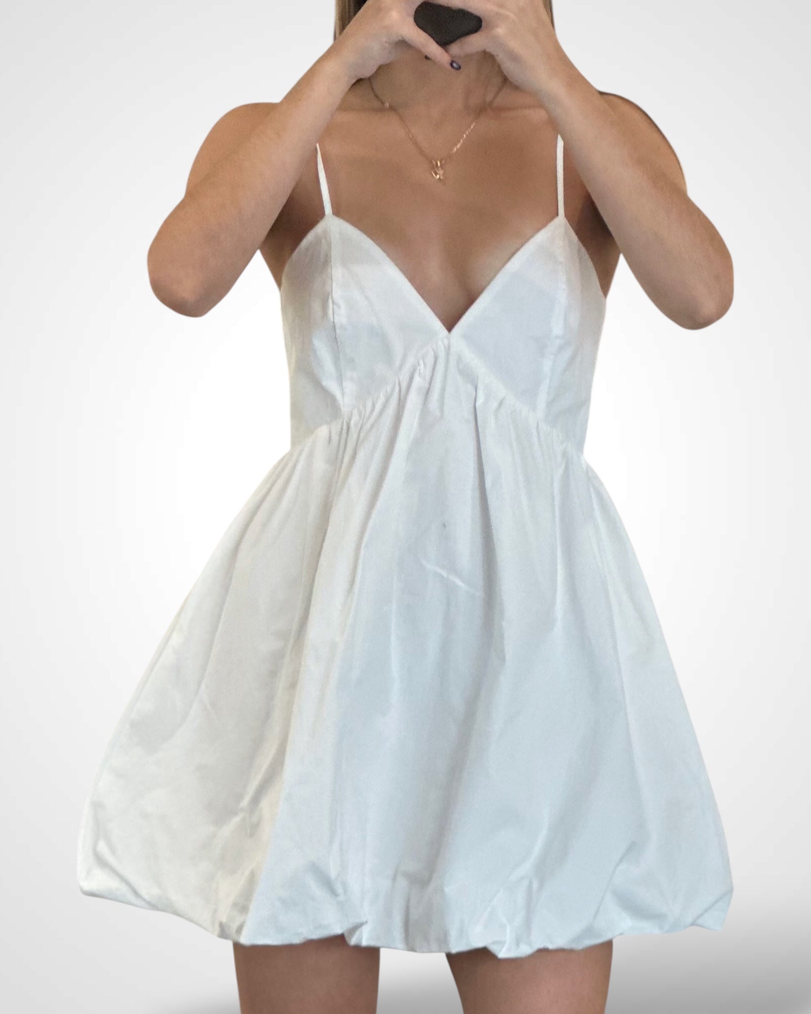 BUBBLE SKIRT MINI DRESS