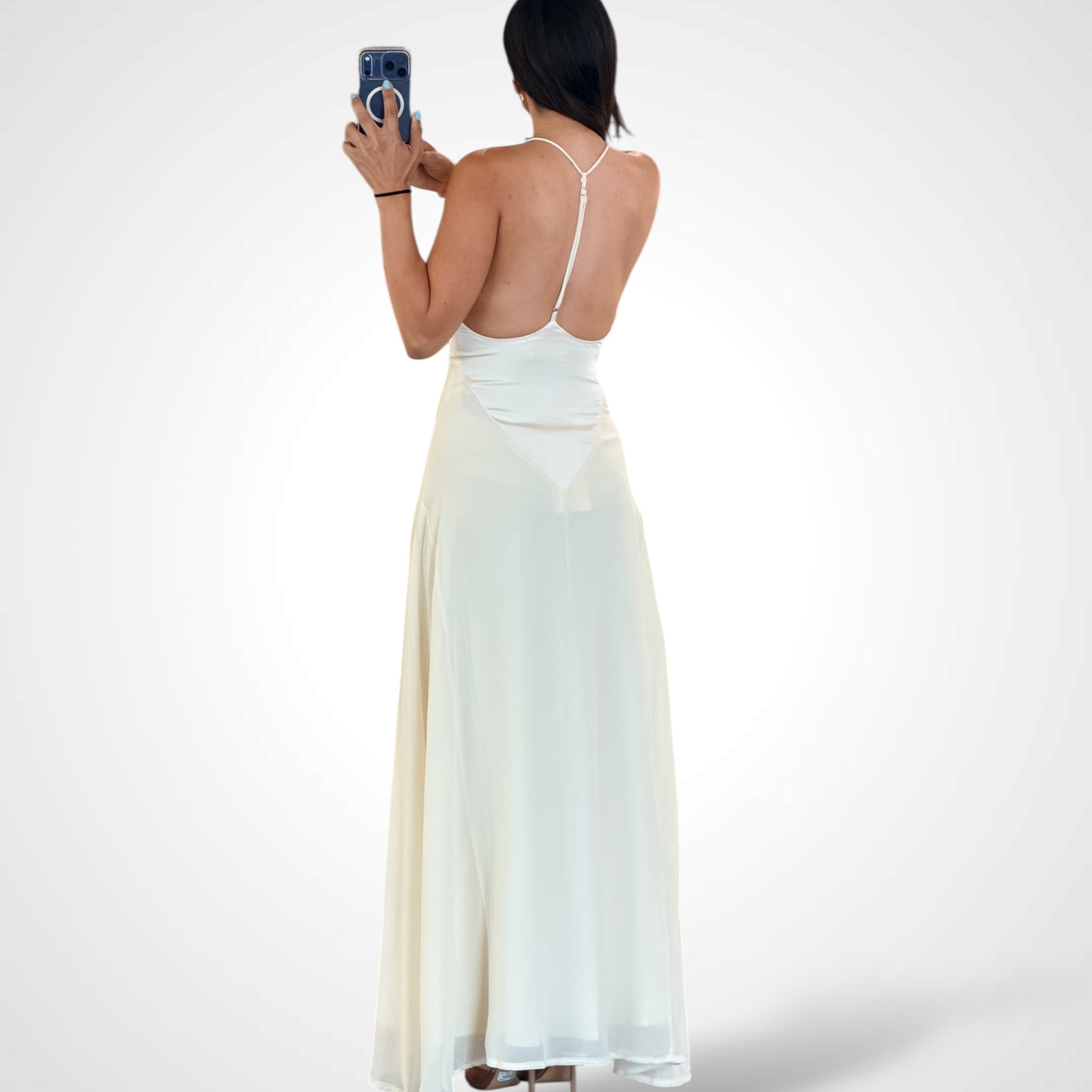 Butter Open Back Dress•-3