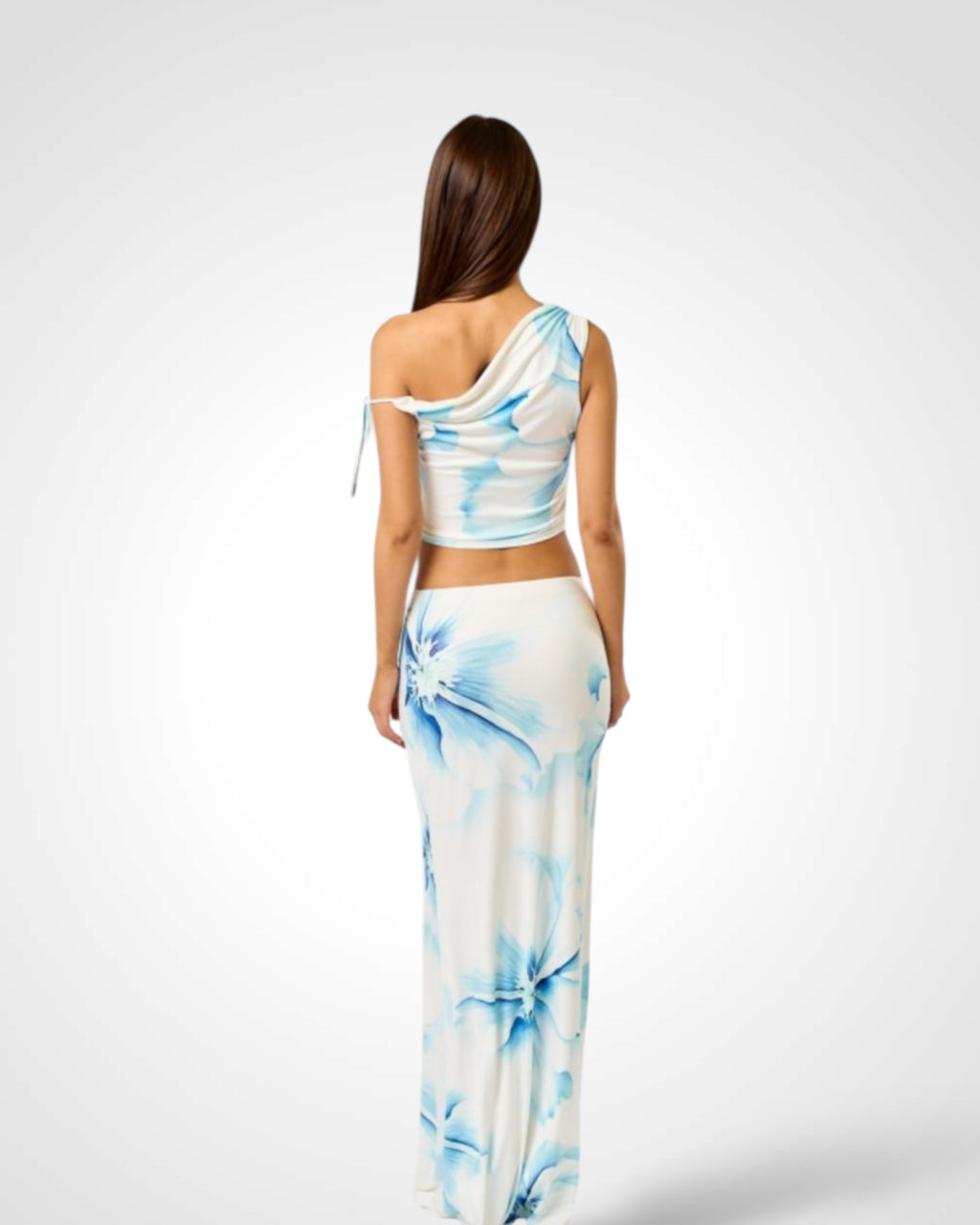 Floral Top With Matching Skirt