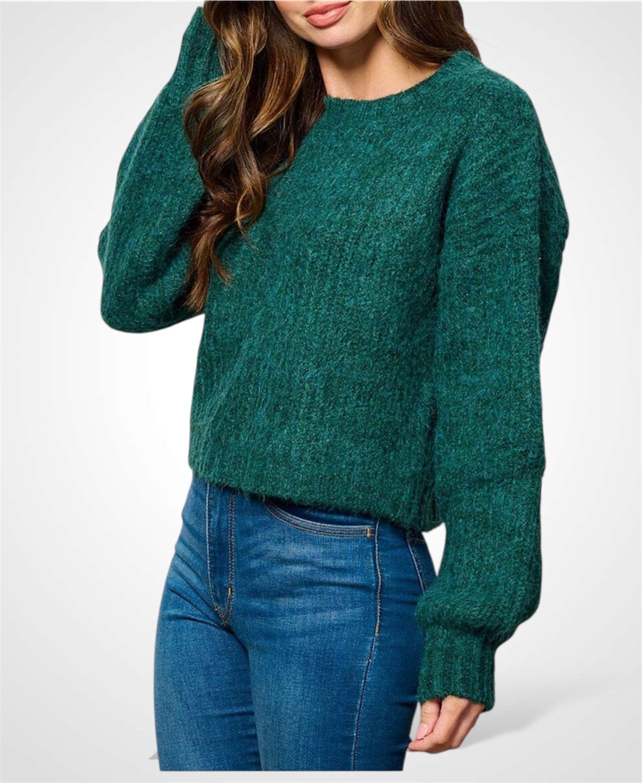 LONG SLEEVE PULLOVER SWEATER•-1