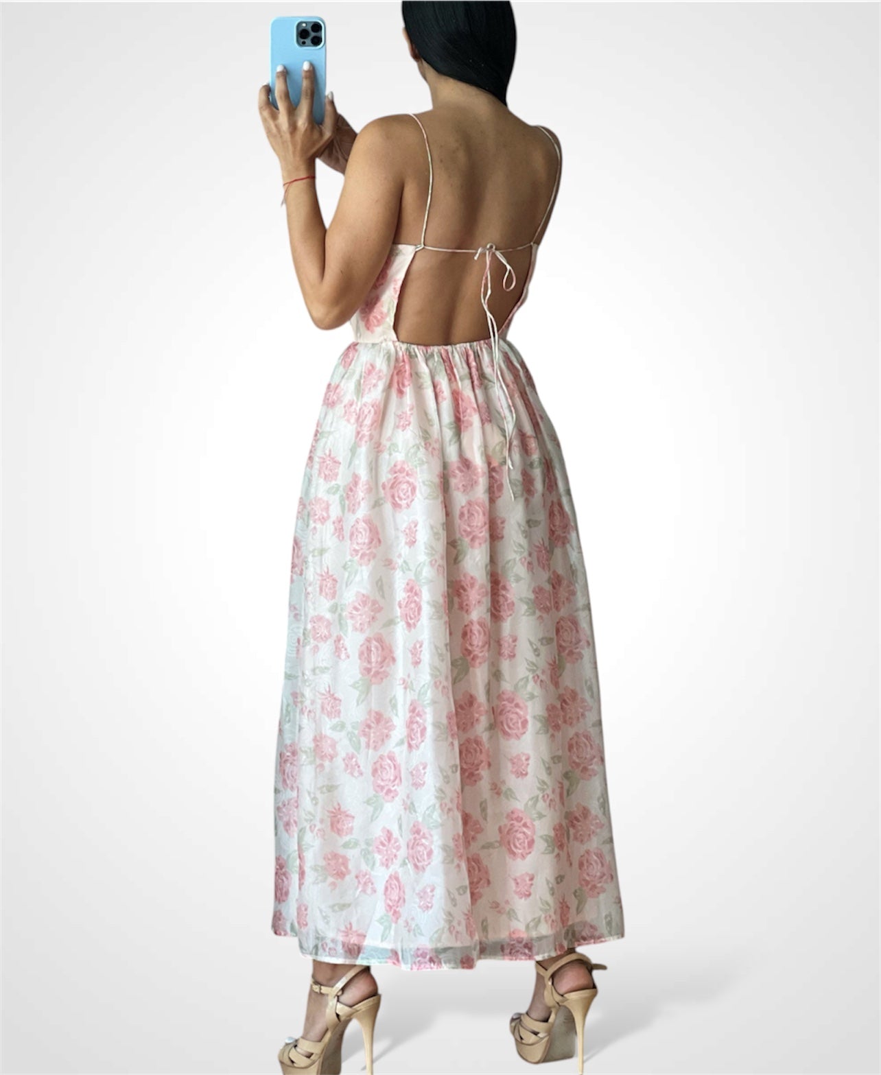 Pink Floral Dress-3