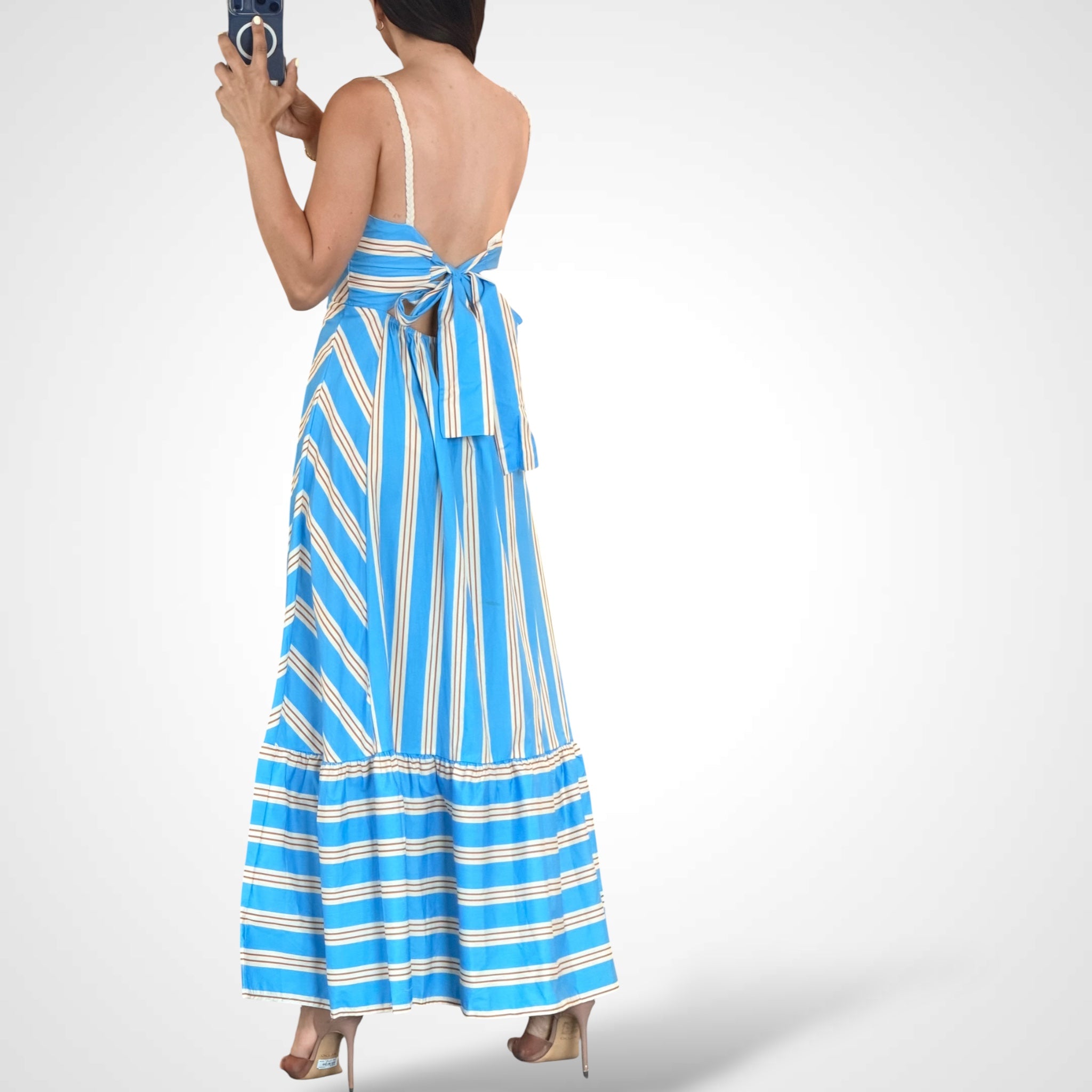 Printed Midi Dress•-3
