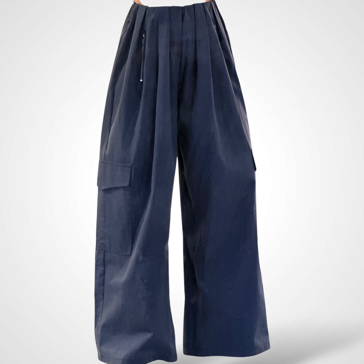 FRONT ZIP FLAP PATCH POCKET PANTS