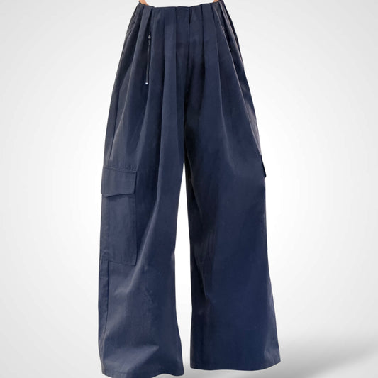 FRONT ZIP FLAP PATCH POCKET PANTS