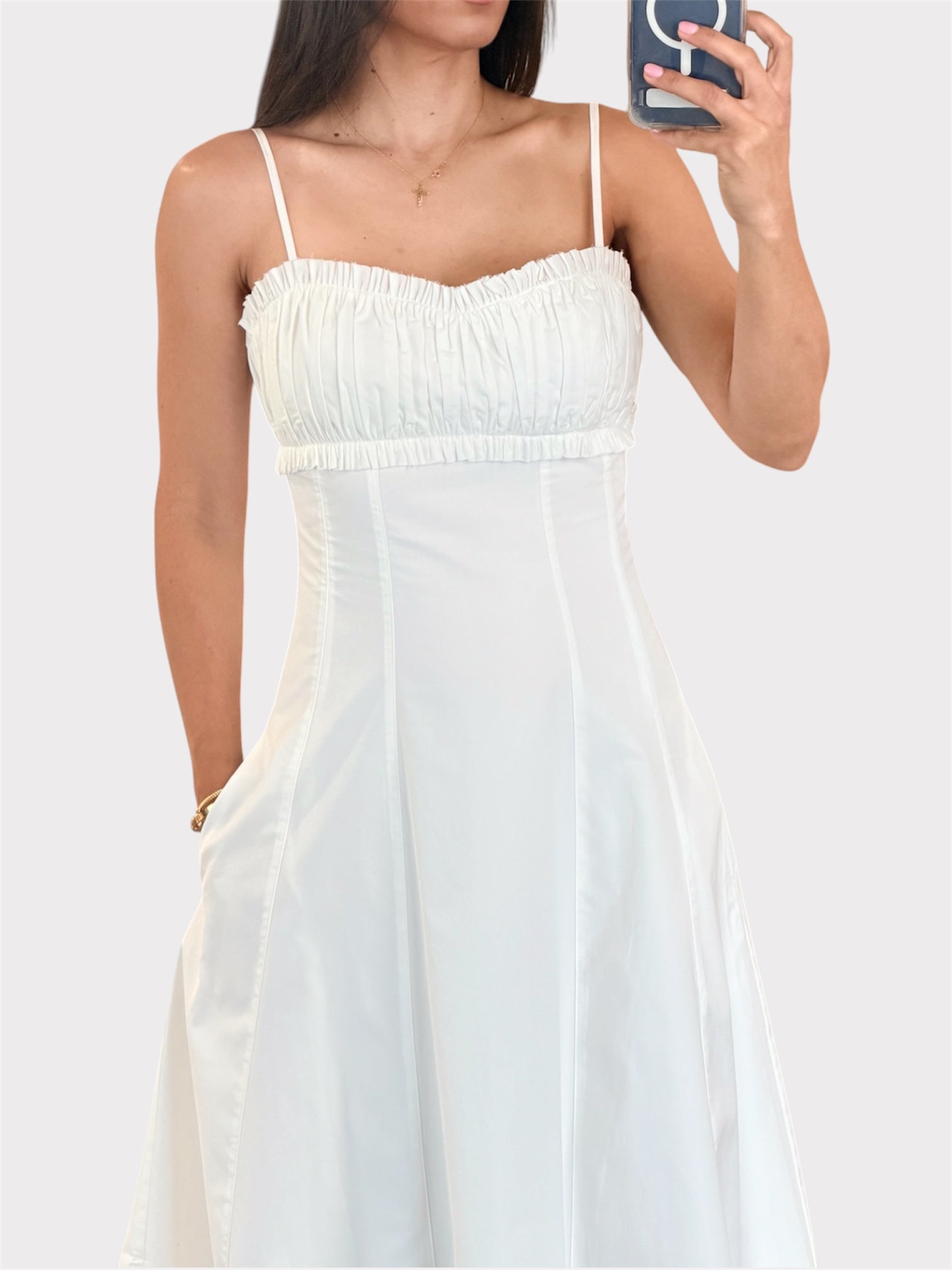 Vicenta Poplin Midi Dress-3