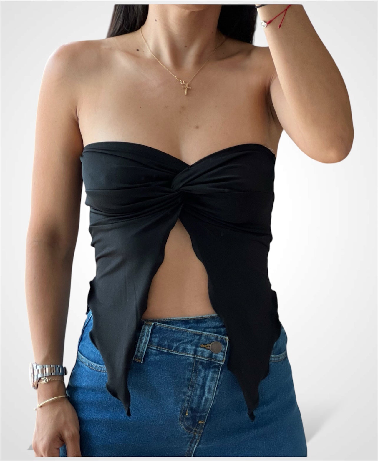 Front Twist Tube Top-1
