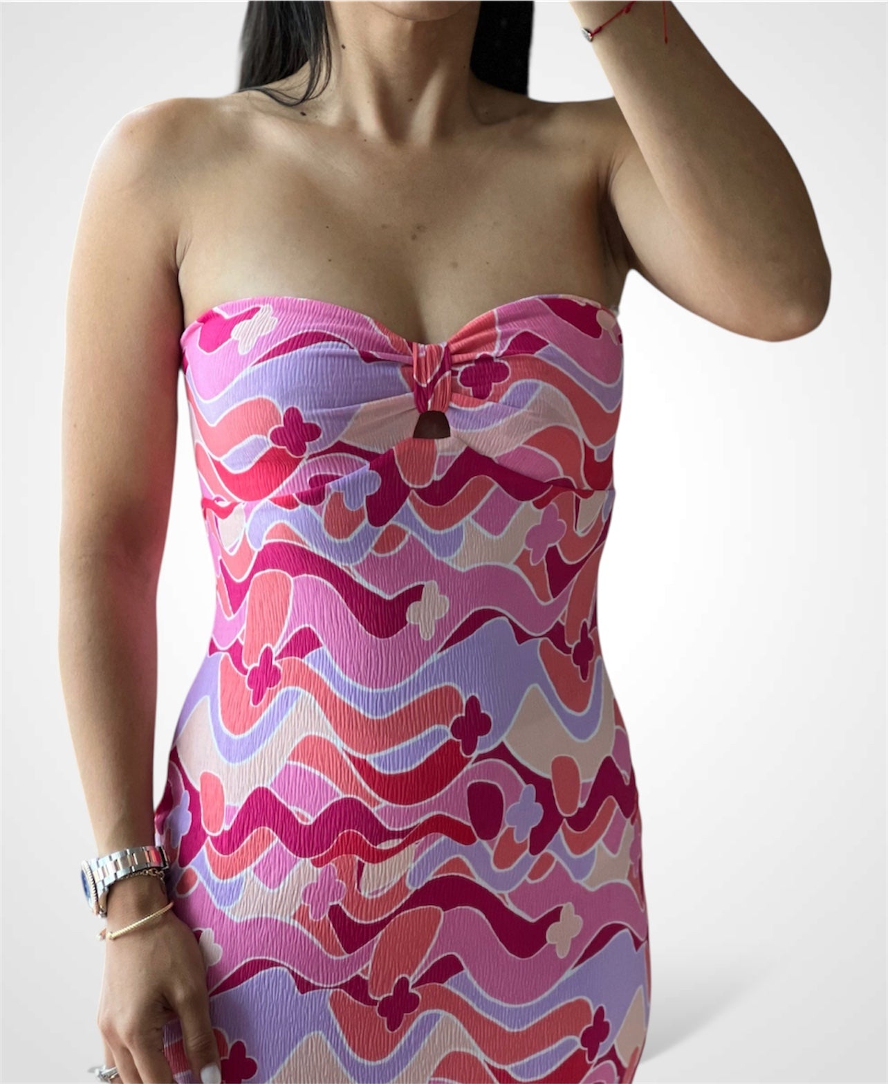 Pink Lilac Tube Maxi Dress