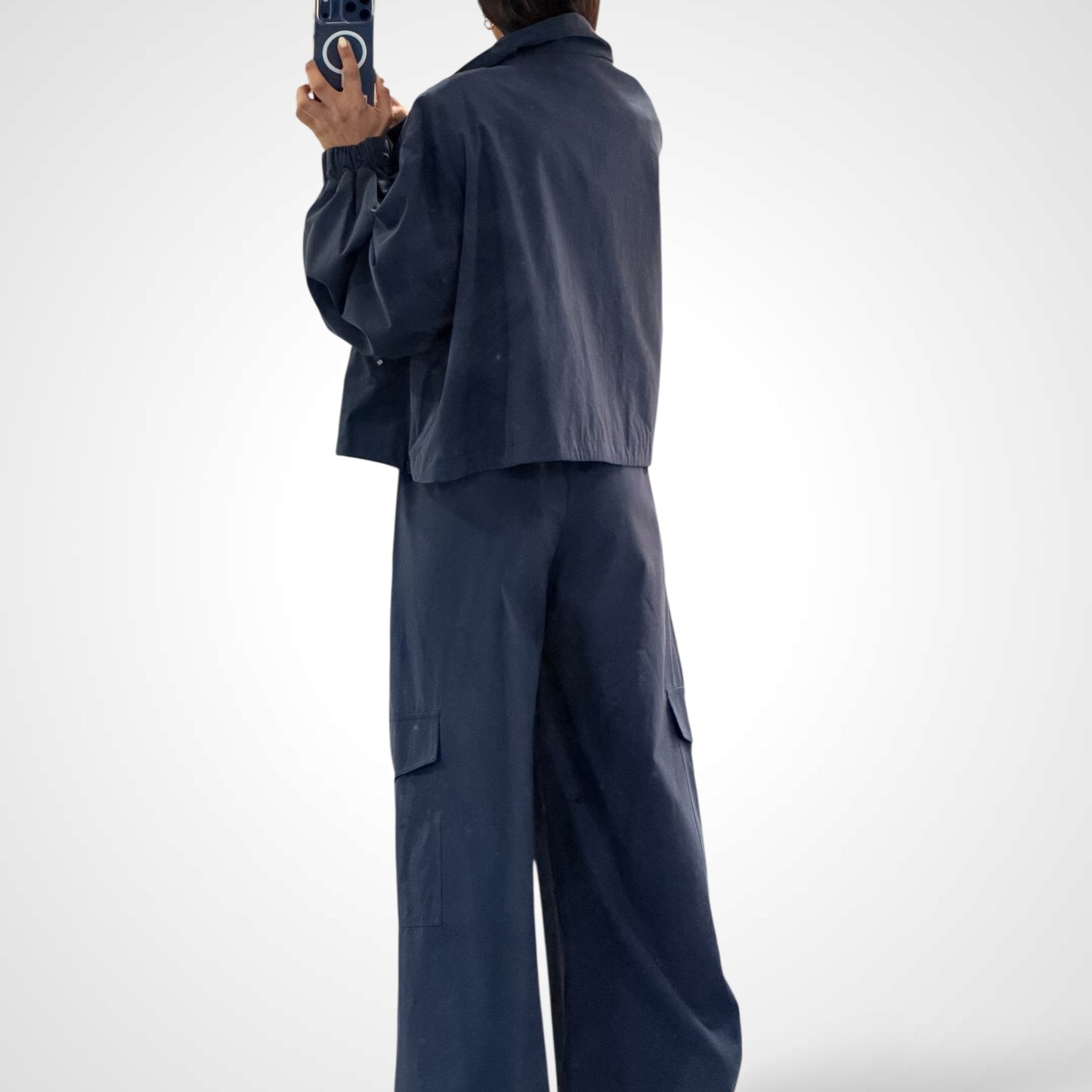 FRONT ZIP FLAP PATCH POCKET PANTS