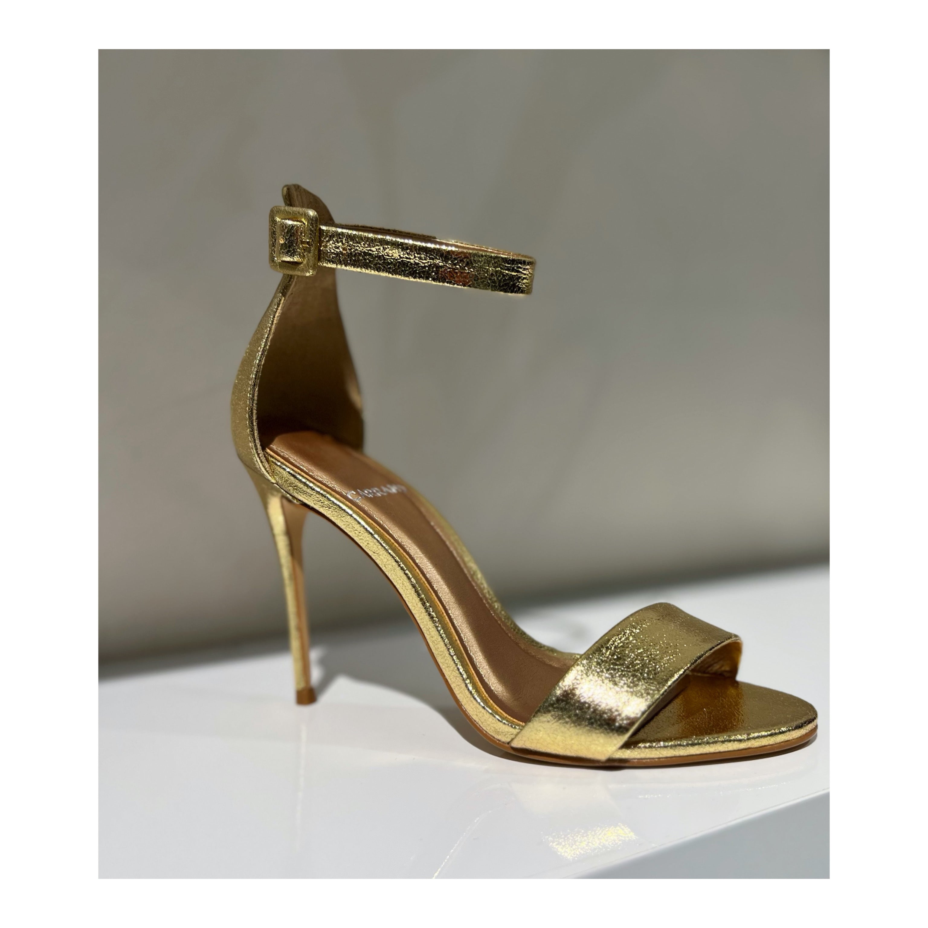 DRESS SANDAL LEATHER GOLD•-2